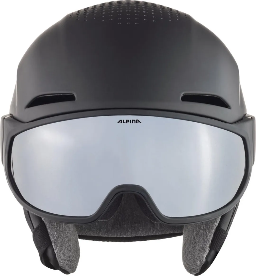 Alpina Alto V Skihelm - Maat L/XL - Zwart Matt - afbeelding 6 van 6