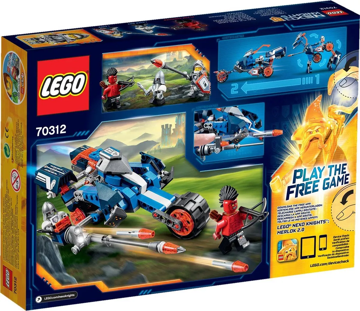 LEGO NEXO KNIGHTS Lance’s Mecha Paard 70312 - 237 Stukken - afbeelding 2 van 6