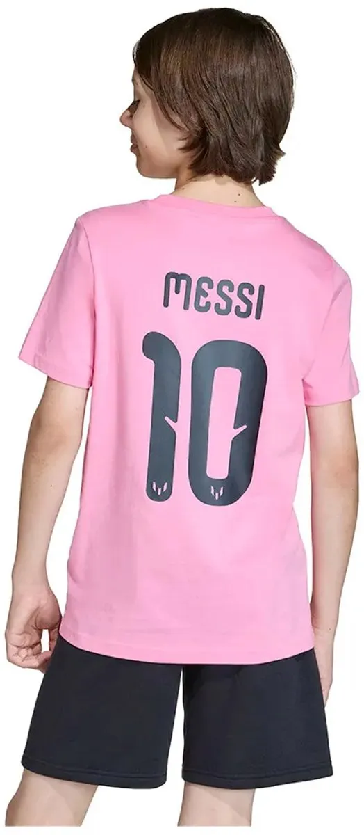 Adidas Messi Naam & Nummer T-shirt - Korte mouwen - 146/152 - Bliss Pink