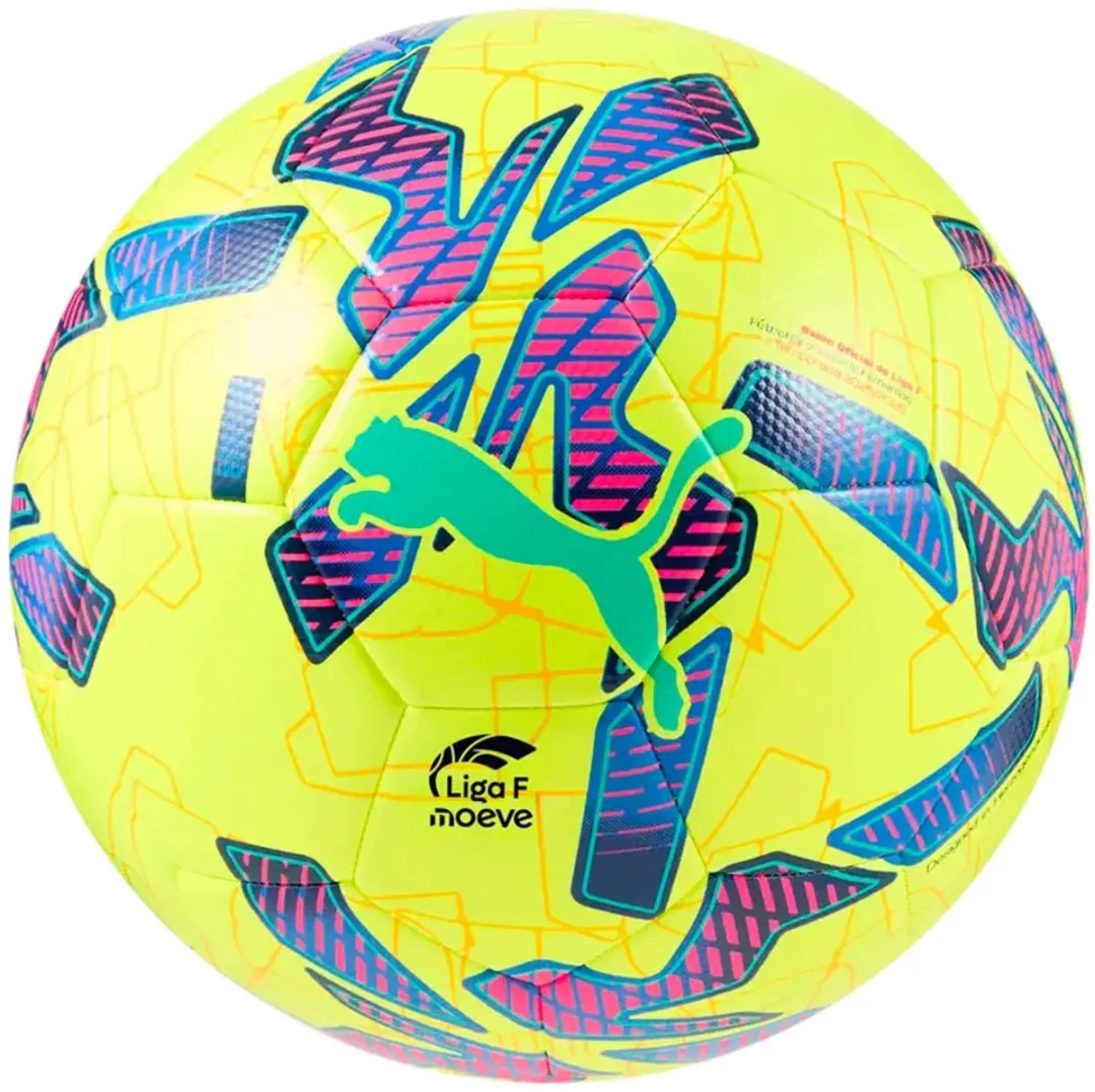 PUMA Liga F Hybrid Voetbal - Fluo Yellow/Multicolor