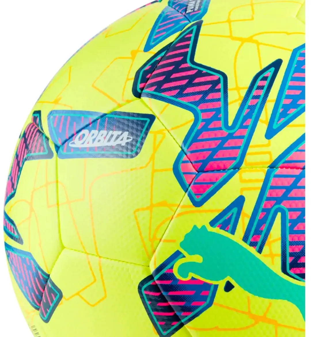 PUMA Liga F Hybrid Voetbal - Fluo Yellow/Multicolor