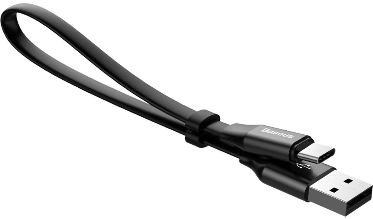Baseus CATMBJ-01 USB-C Kabel 23cm - Zwart
