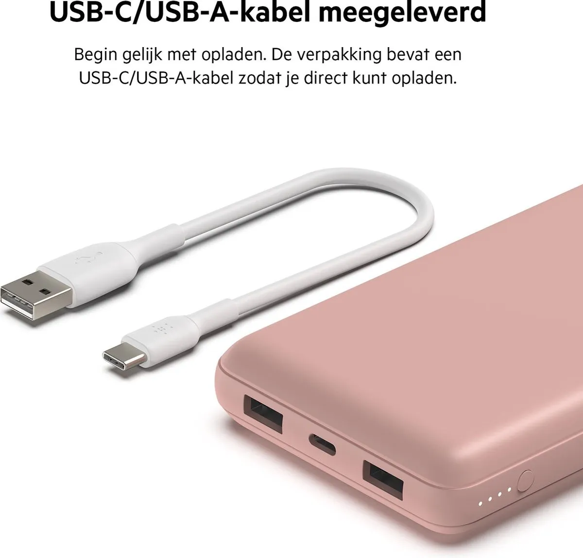Belkin Boost Charge BPB012btRG Powerbank 20.000mAh - Roségoud