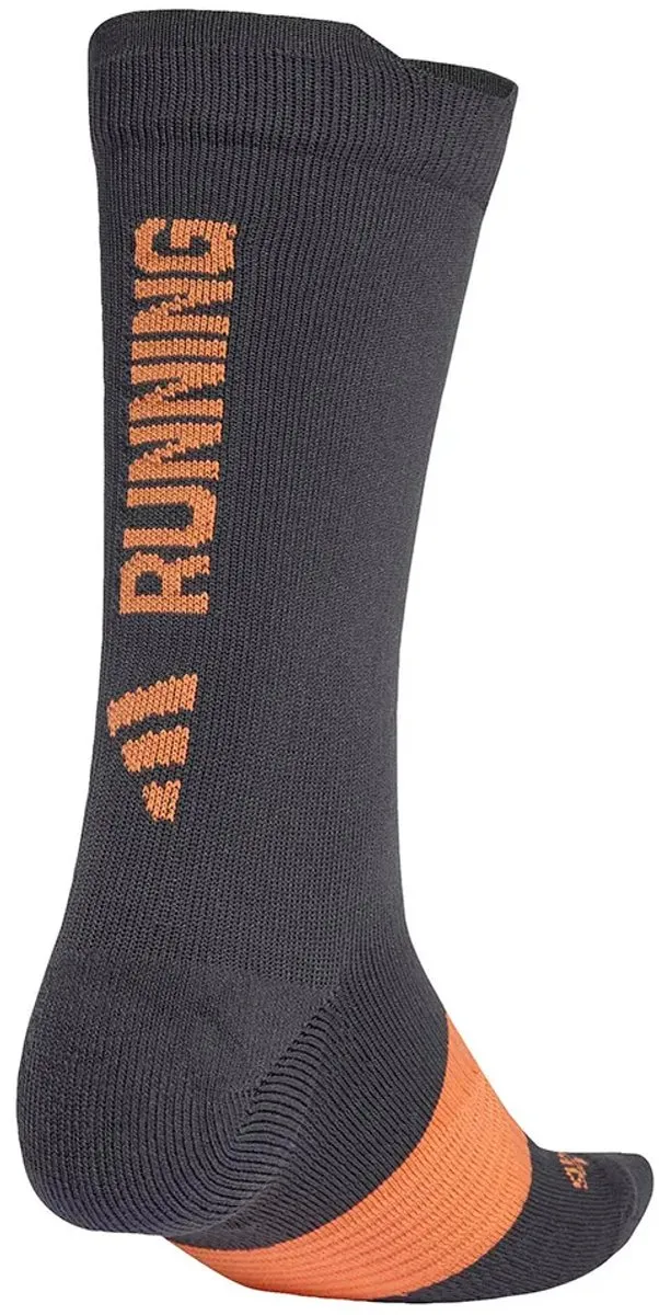 Adidas Runxgraphic Crewsokken - Carbon/Dusky Orange