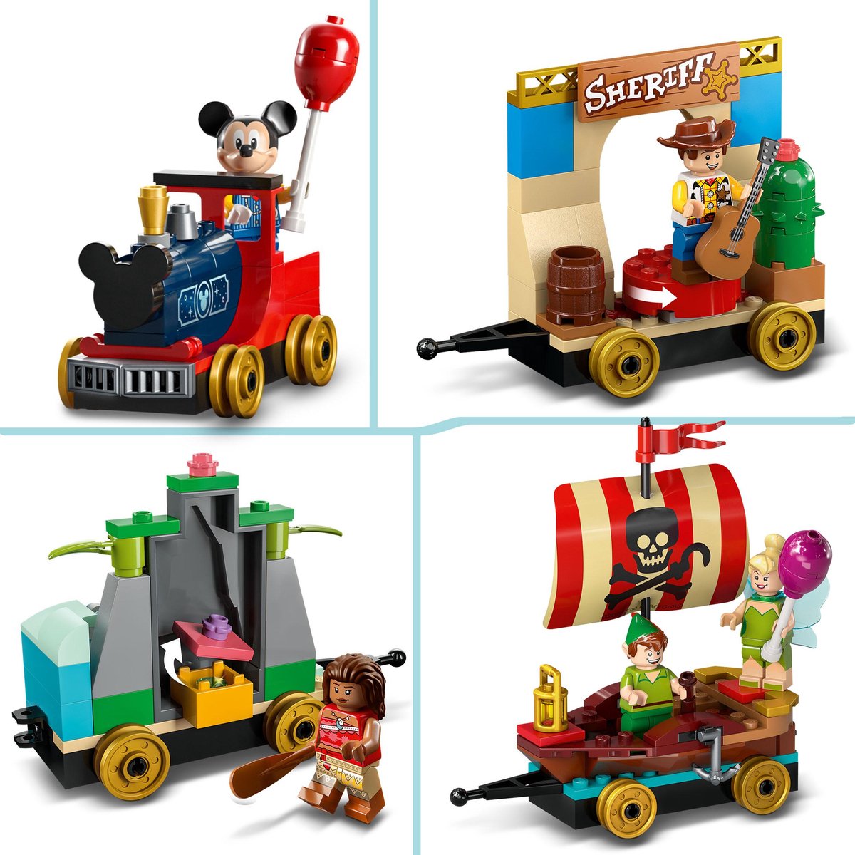 LEGO Disney: Disney Feesttrein Bouwbaar Trein Speelgoed 100e Verjaardag Set - 43212