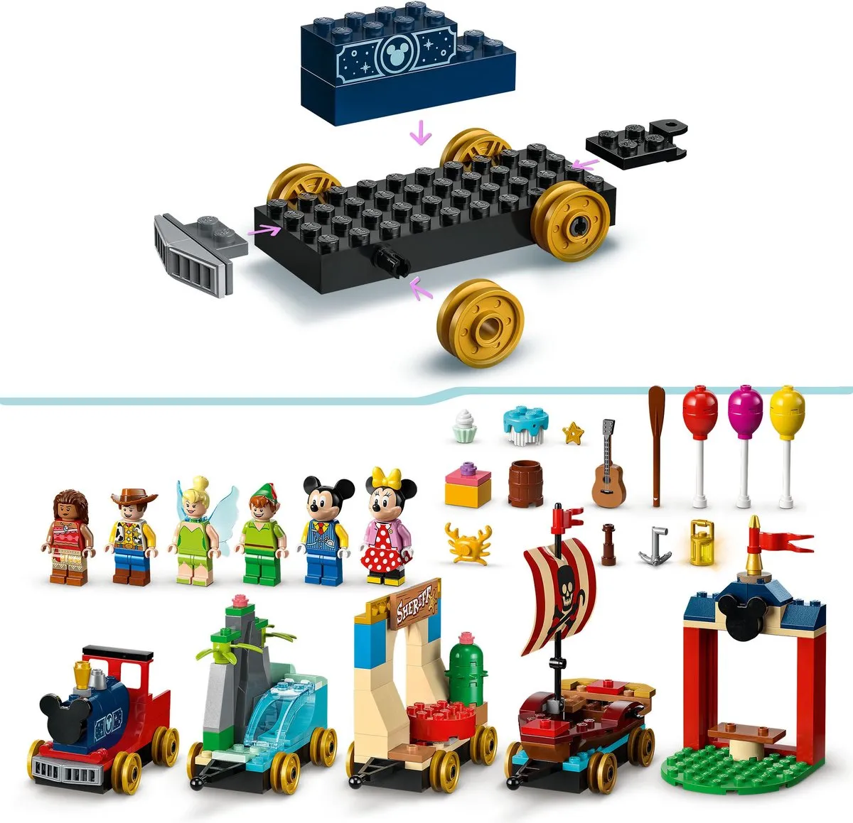 LEGO Disney Feesttrein 43212 - Meerkleurig - afbeelding 2 van 6