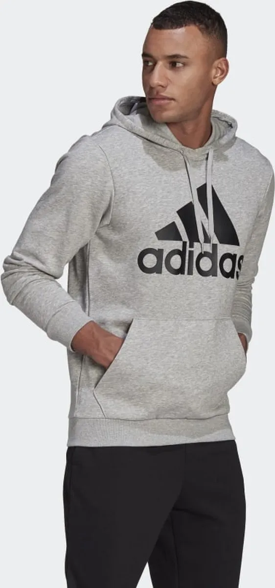 adidas Sportswear Essentials Big Logo Hoodie GK9541 - Grijs L - afbeelding 6 van 6