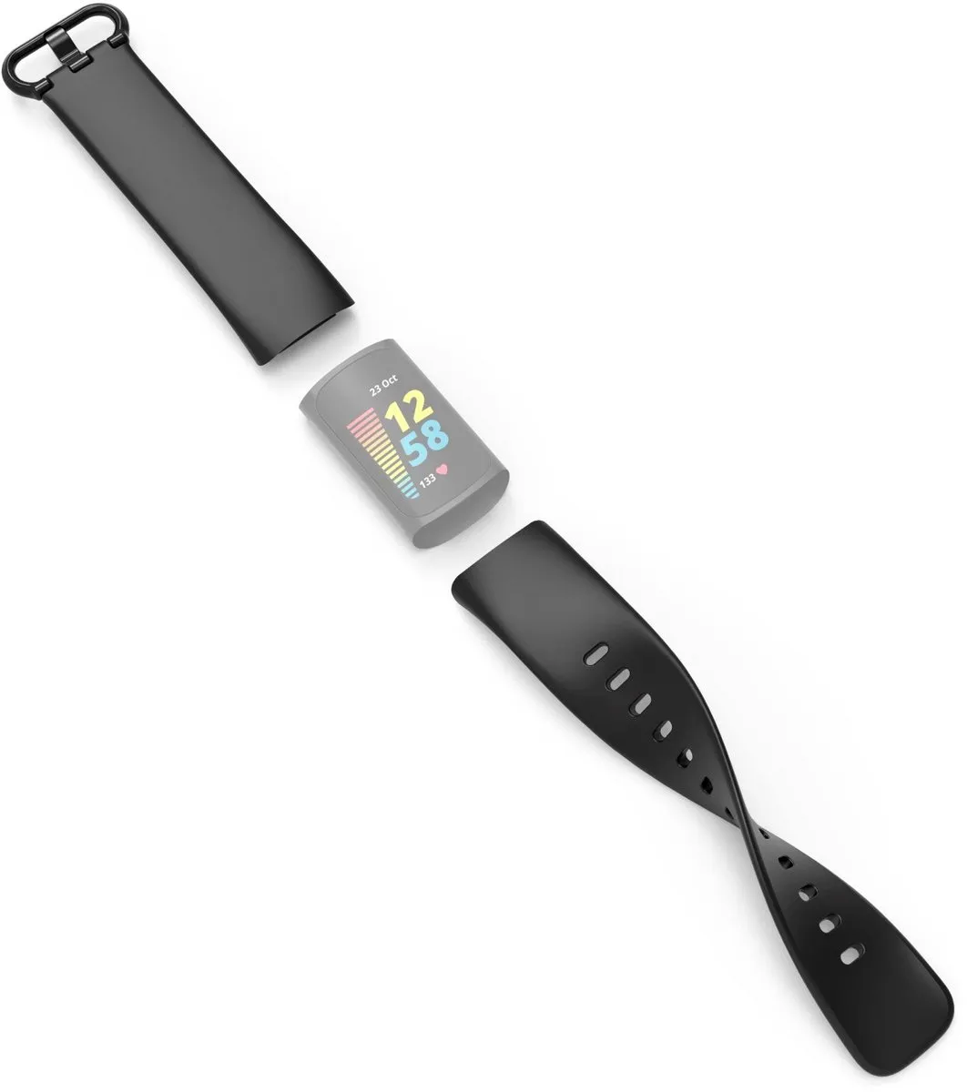 Hama Polsband Fitbit Charge 5 - Zwart