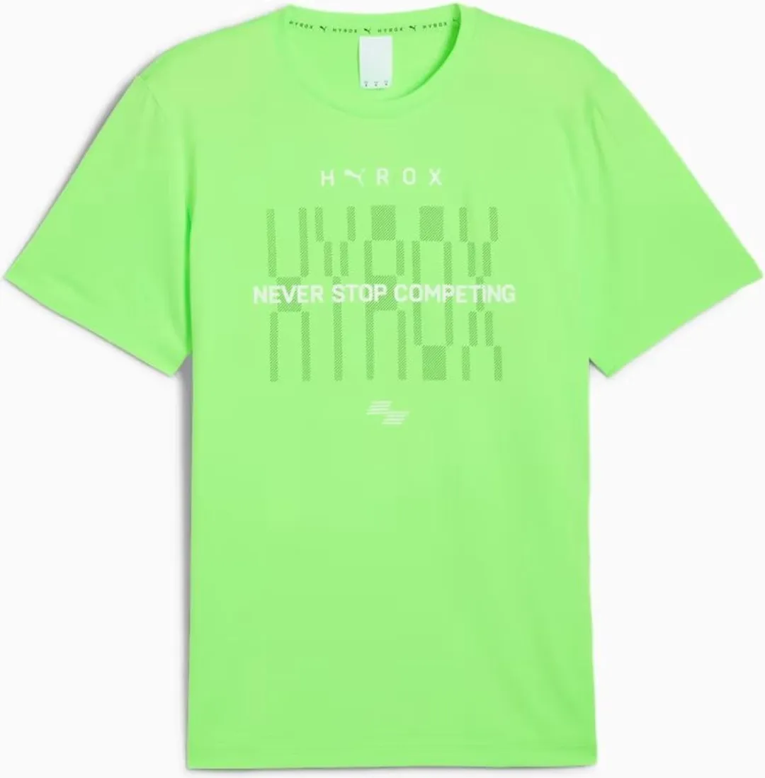 PUMA x HYROX TAD Tee Heren Training T-shirt - Groen - XL