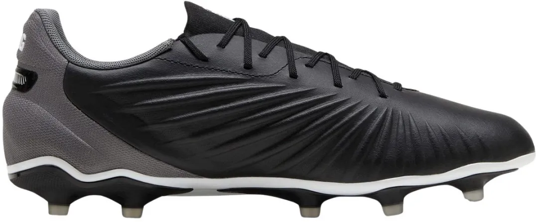 PUMA King Match FG/AG Voetbalschoenen Heren - 47 - Zwart/Grijs/Wit