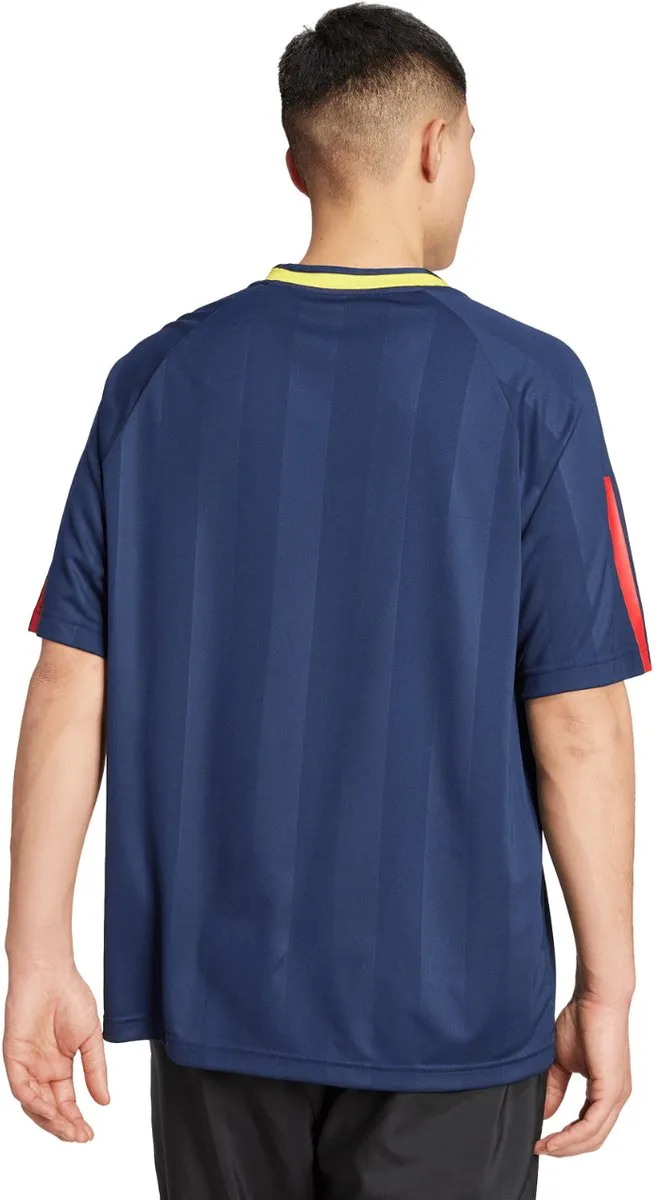 Adidas Tiro Jersey Heren T-shirt - M - Donkerblauw