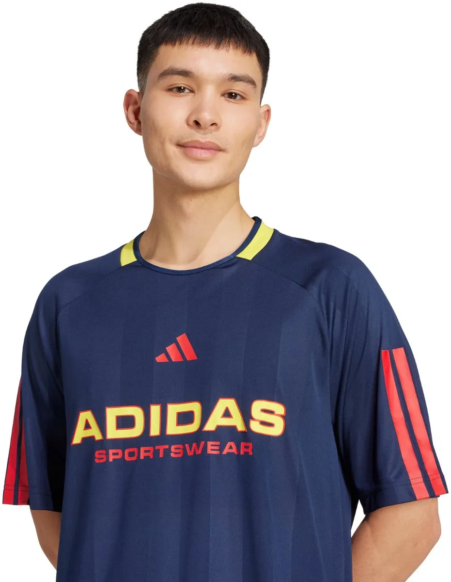 Adidas Tiro Jersey Heren T-shirt - M - Donkerblauw