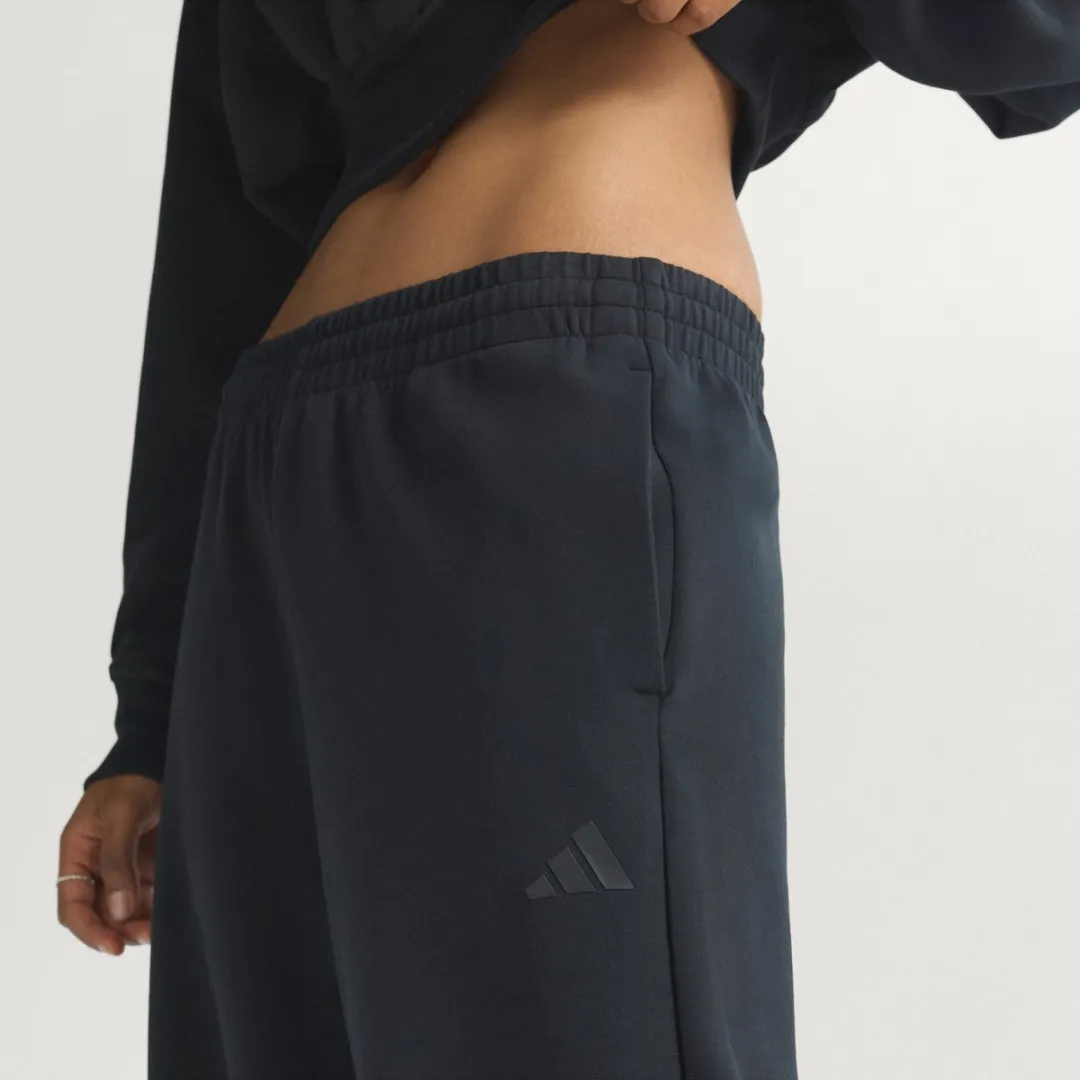 adidas Sportswear Soft Lux Straight Leg Trainingsbroek L - Zwart