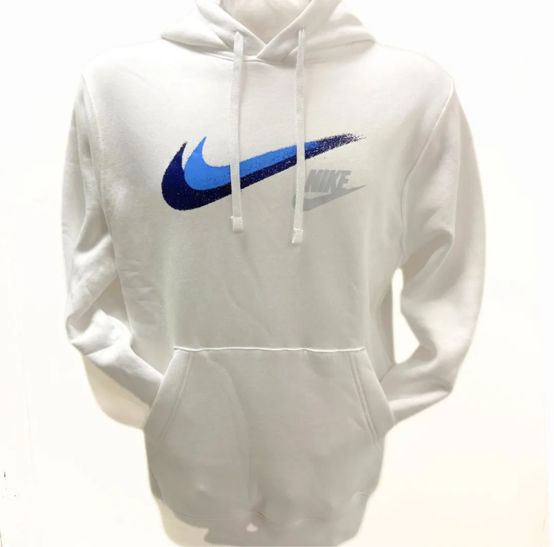 Nike Sportswear Pullover Fleece Double Swoosh XS - Wit