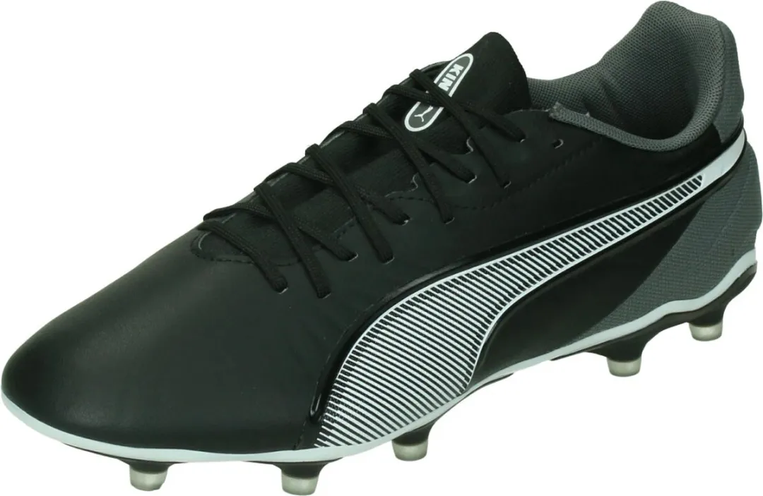 PUMA King Match FG/AG Voetbalschoenen - Maat 39 - Zwart