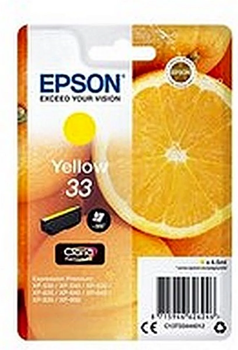 Epson Claria Premium Geel C13T33444010 - 4,5ml
