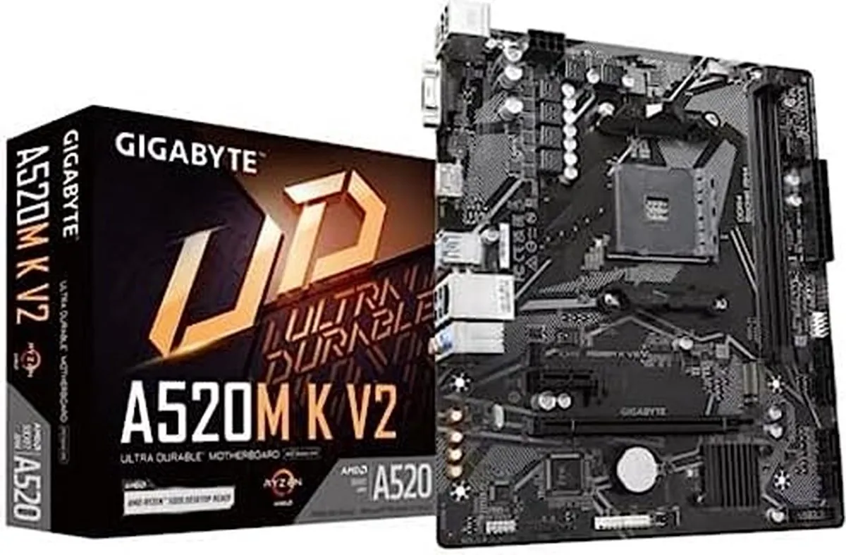 Gigabyte A520M K V2 Moederbord - AM4 - Micro ATX