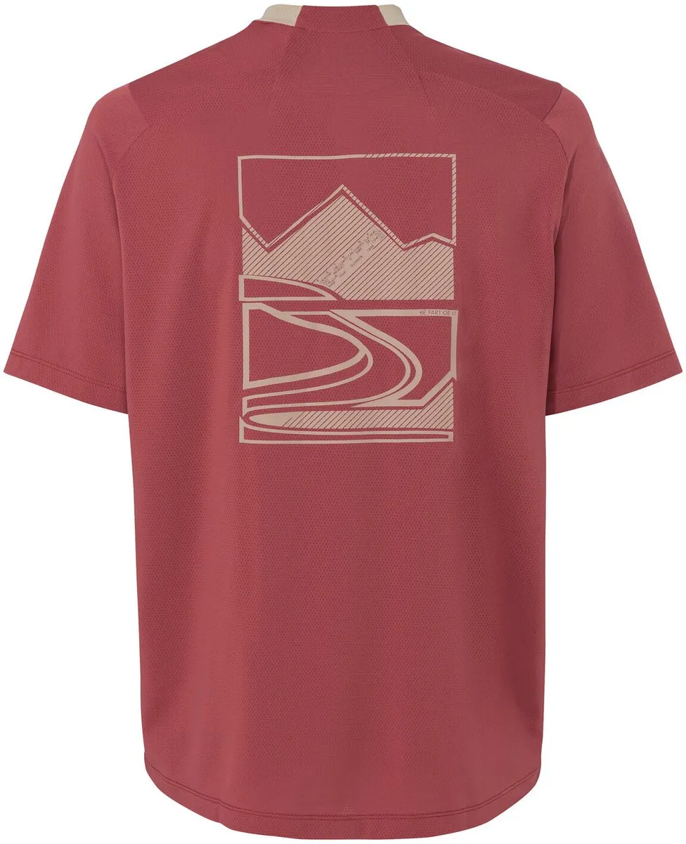 Vaude Women's Loamer Shirt Dames Fietsshirt - Maat 40 - Brick