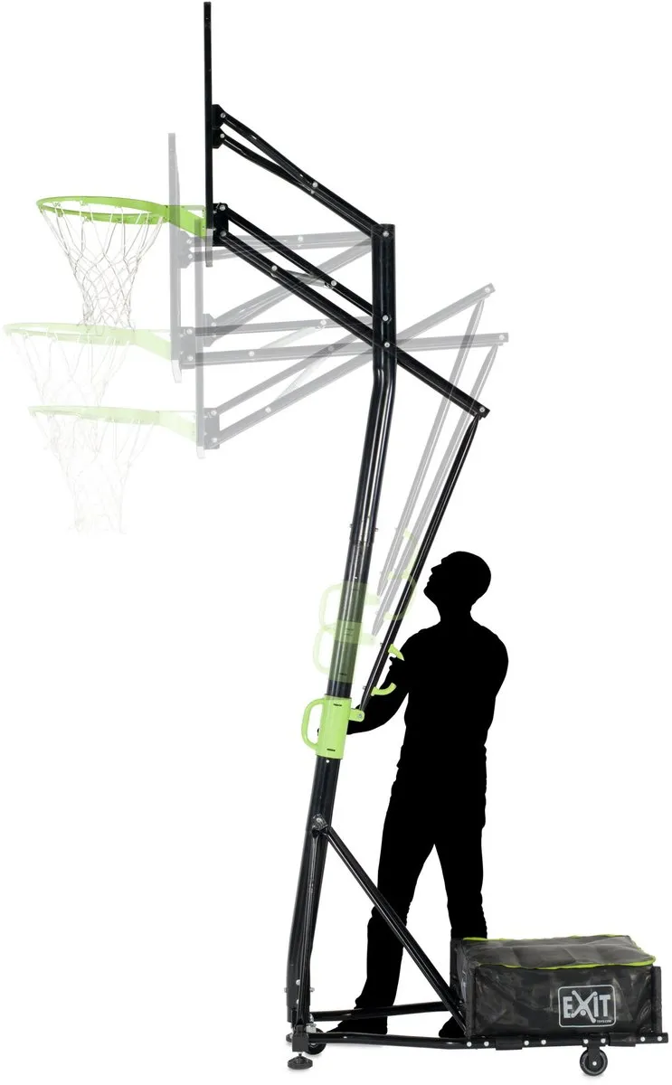 EXIT Galaxy Basketbalbord - Verplaatsbaar - Groen/Zwart