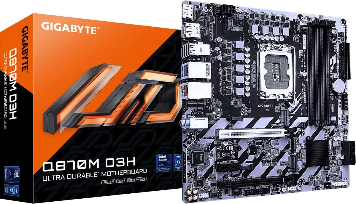 Gigabyte Q870M D3H Moederbord