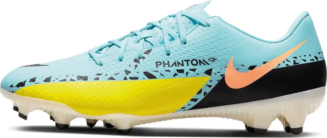 Nike Phantom GT2 Sportschoenen DA4433-407 - Maat 45 - Lichtblauw/Geel/Zwart