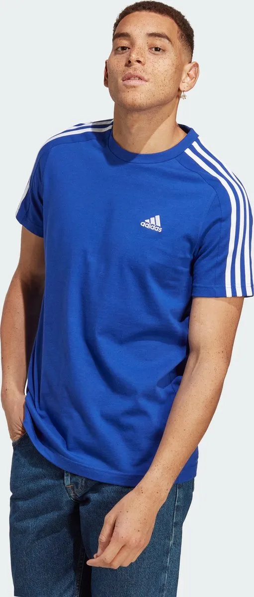 adidas Essentials Single Jersey T-shirt IC9338 - Blauw S