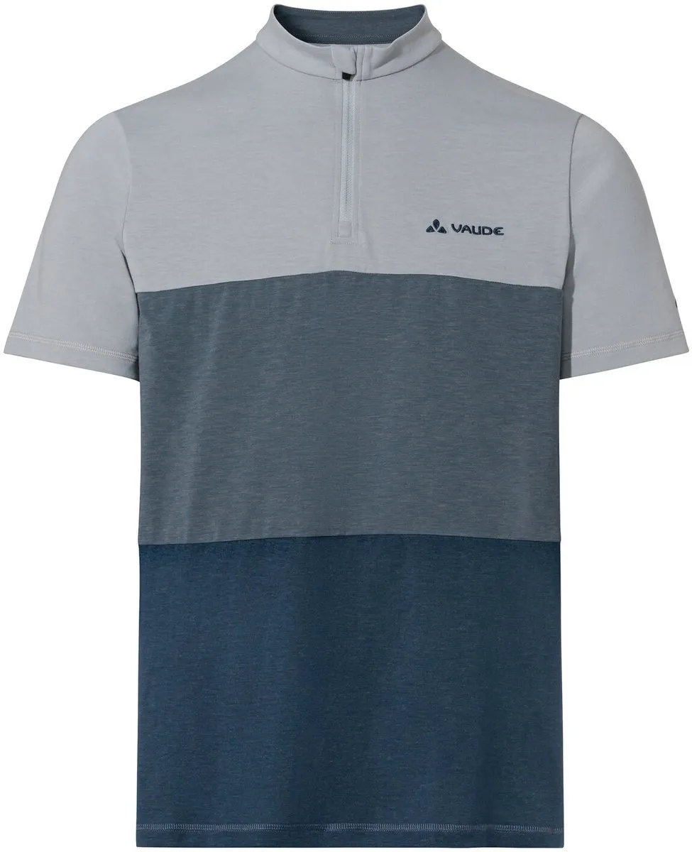 Vaude Qimsa Heren Fietsshirt - S - Pigeon Grey