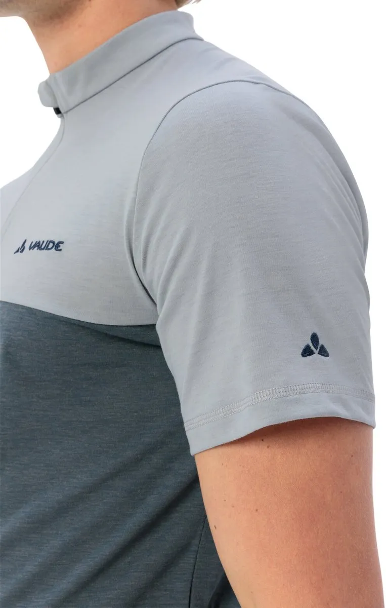 Vaude Qimsa Heren Fietsshirt - S - Pigeon Grey