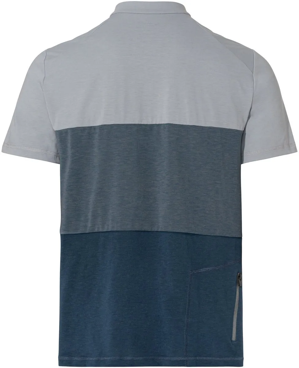 Vaude Qimsa Heren Fietsshirt - S - Pigeon Grey