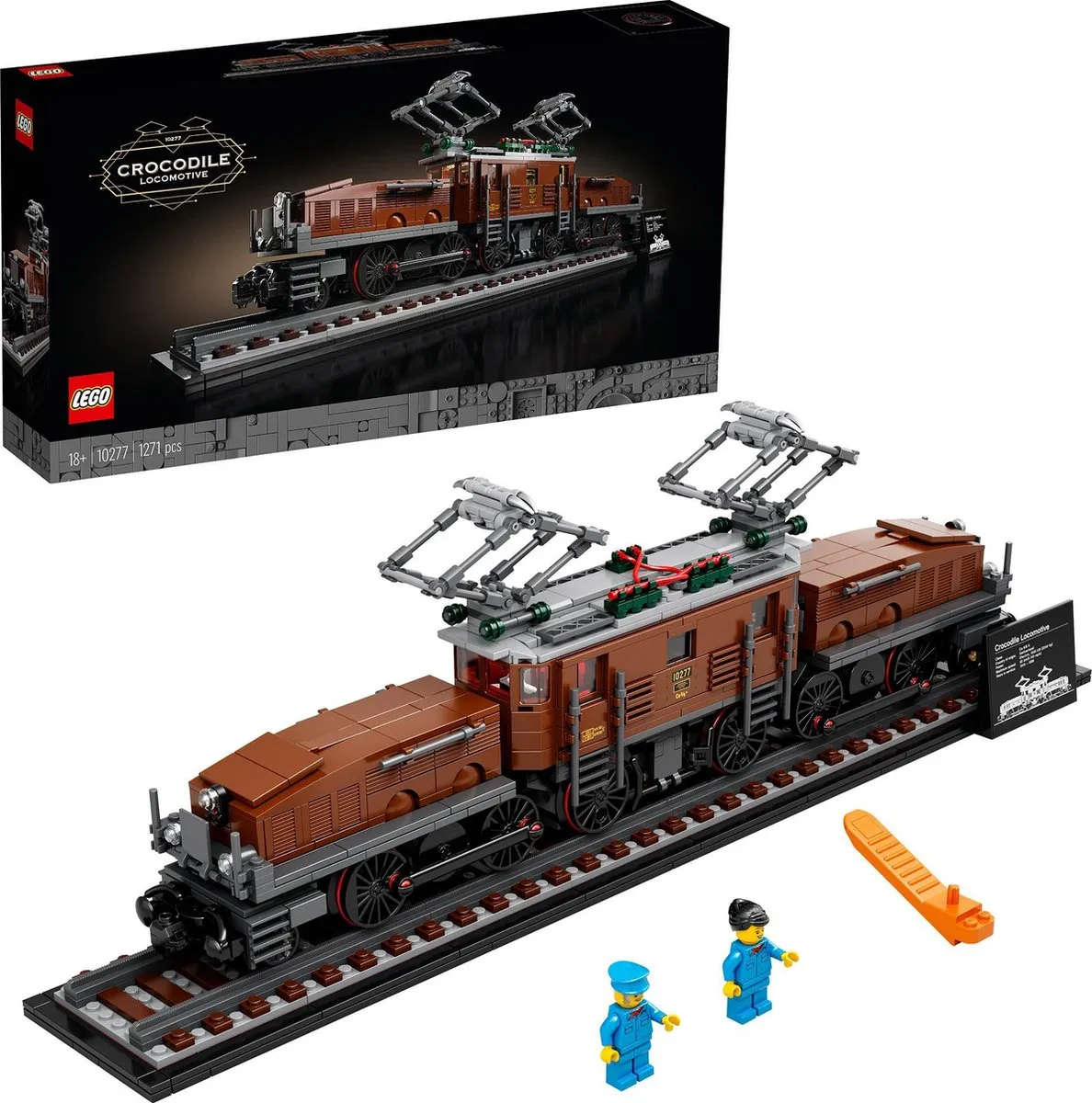 LEGO Creator Expert Krokodil Locomotief 10277 - 1271 Stukken
