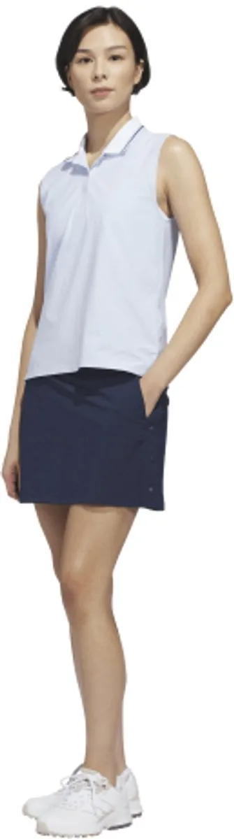 Adidas W BTC Twist Mouwloze Dames Polo - Lichtblauw L - afbeelding 6 van 6