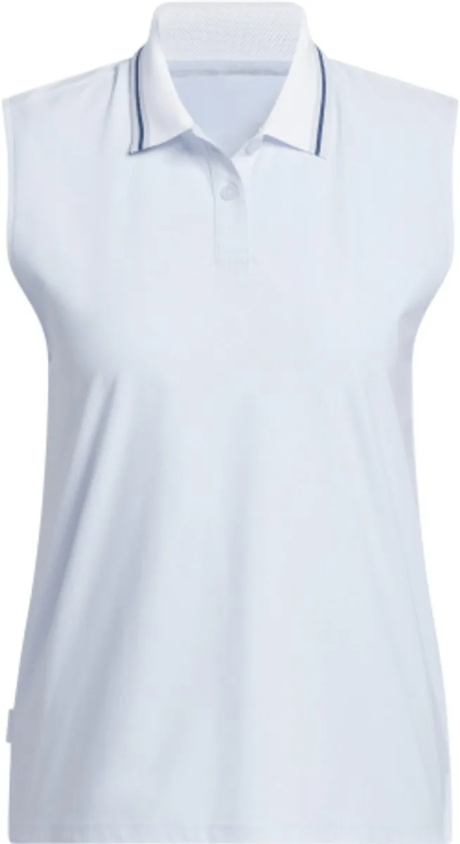 Adidas W BTC Twist Mouwloze Dames Polo - Lichtblauw L