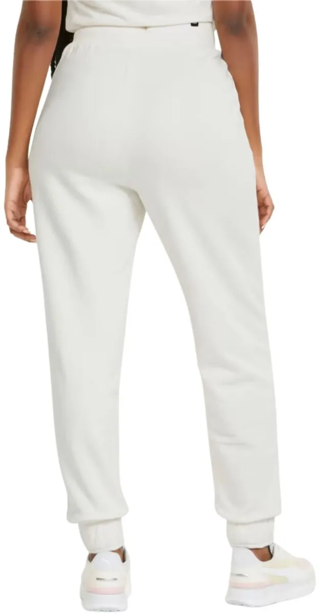 PUMA ESS+ Embroidery Joggingbroek Dames - Maat M - Crème