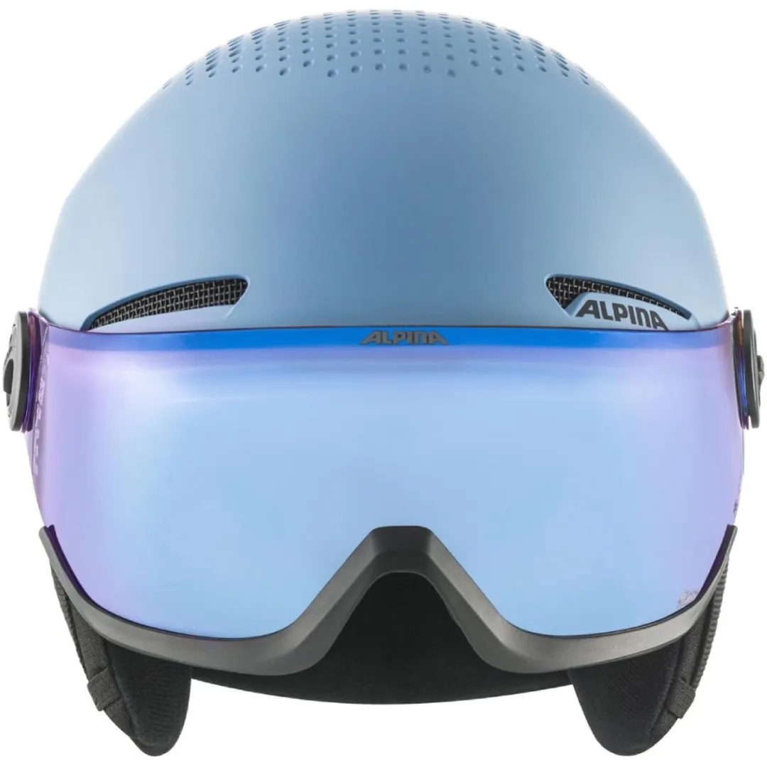 Alpina Zupo Visor Q-Lite Junior Skihelm - Smoke Blue - Maat 48-52cm