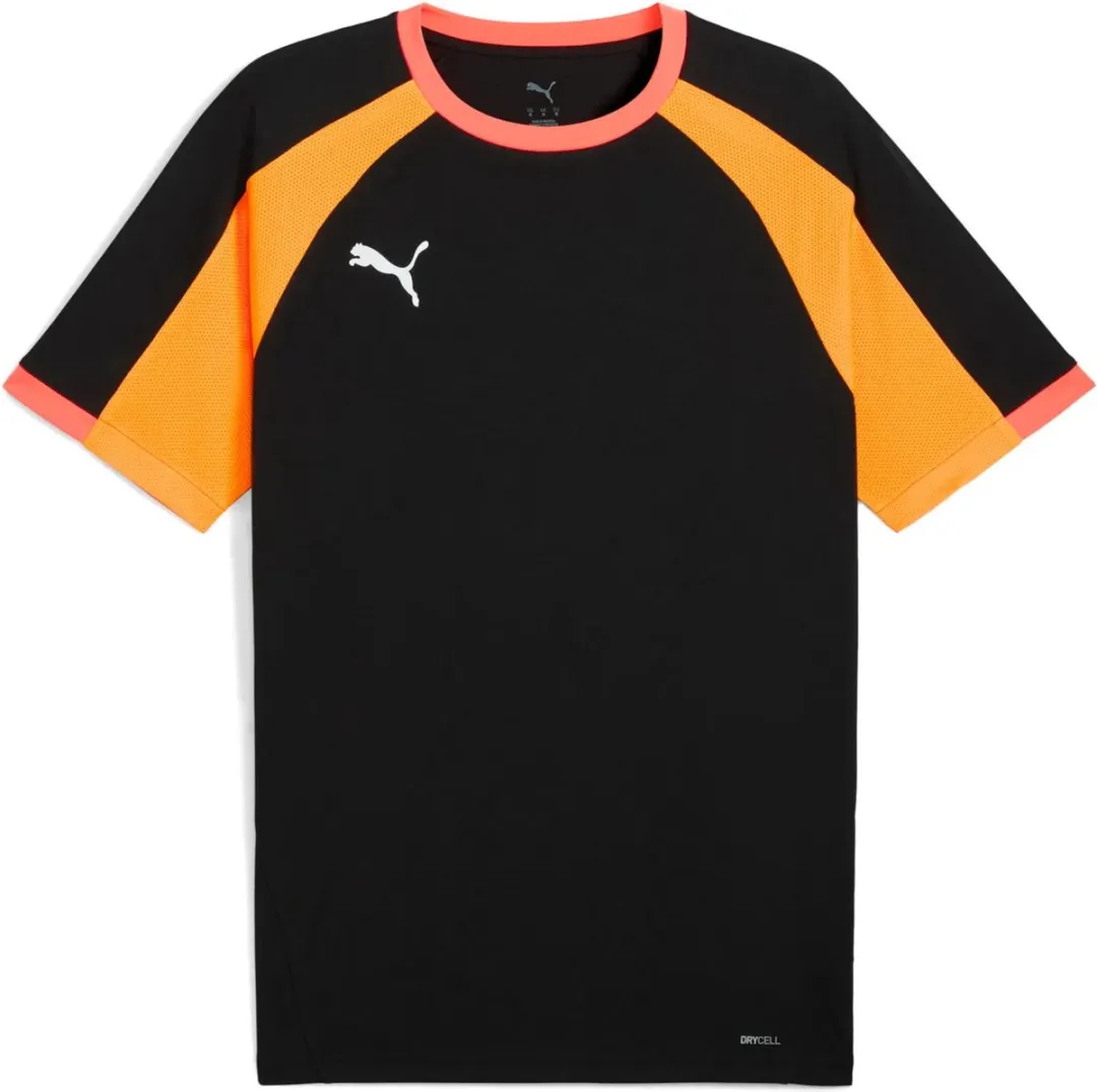 PUMA Individualliga Heren Voetbalshirt Korte Mouw - S - Zwart