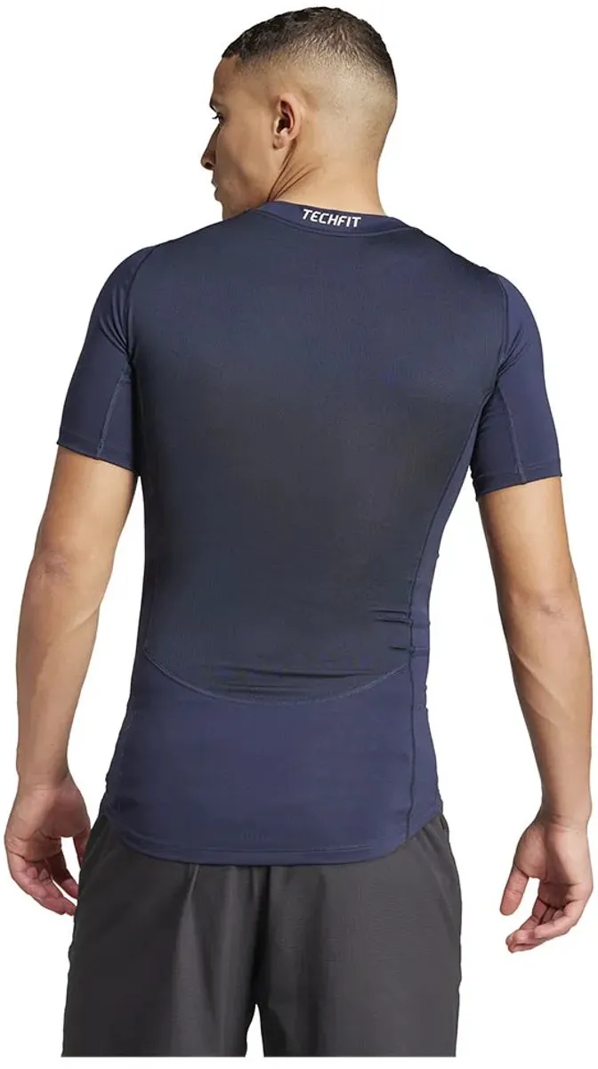 adidas Performance TECHFIT JX2561 Compression Training T-shirt - Blauw