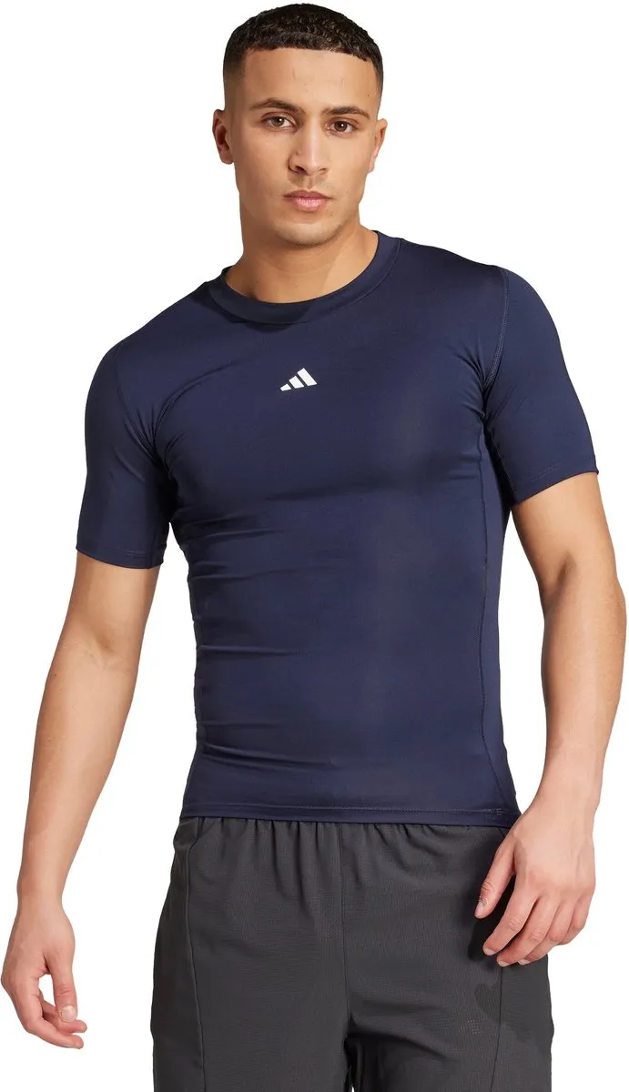 adidas Performance TECHFIT JX2561 Compression Training T-shirt - Blauw