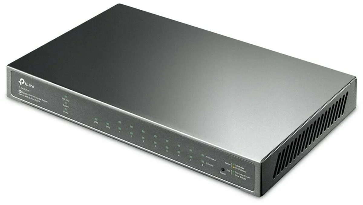 TP-Link TL-SG2210P 8-Poorts Managed PoE Switch - Zwart