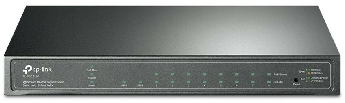 TP-Link TL-SG2210P 8-Poorts Managed PoE Switch - Zwart