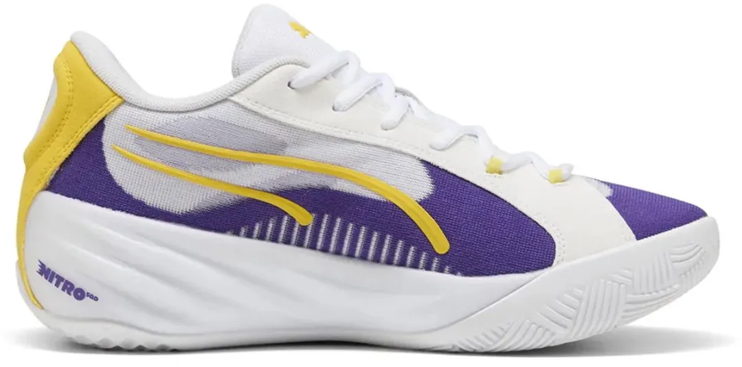PUMA All-Pro Nitro La Basketbalschoenen 46 - Team Violet/Pelé Yellow - afbeelding 6 van 6