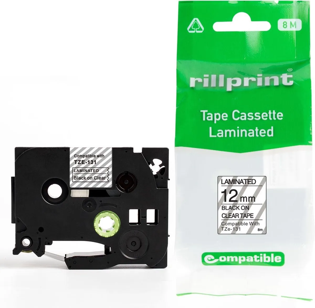 Brother Ril Bro.tape Helder 12mm AZe-131 - 30 Dagen Niet Goed Geld Terug