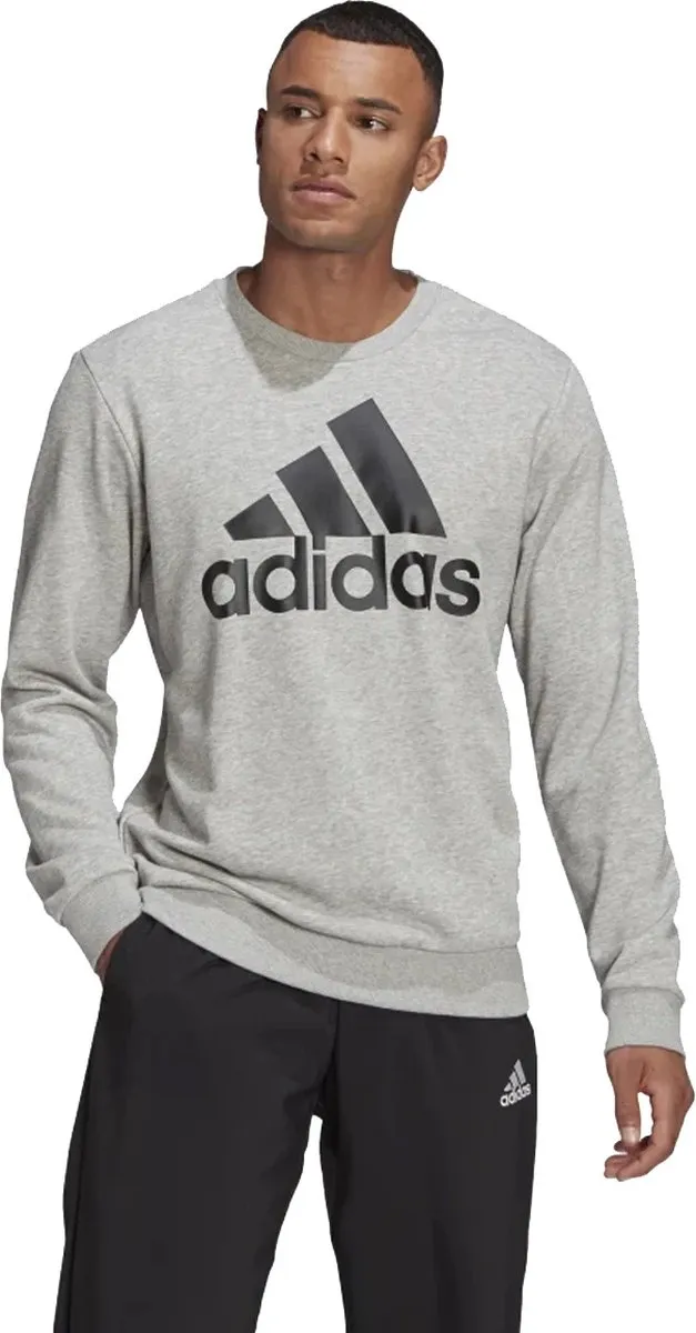 Adidas Essentials Big Logo Sweatshirt M - Grijs/Zwart