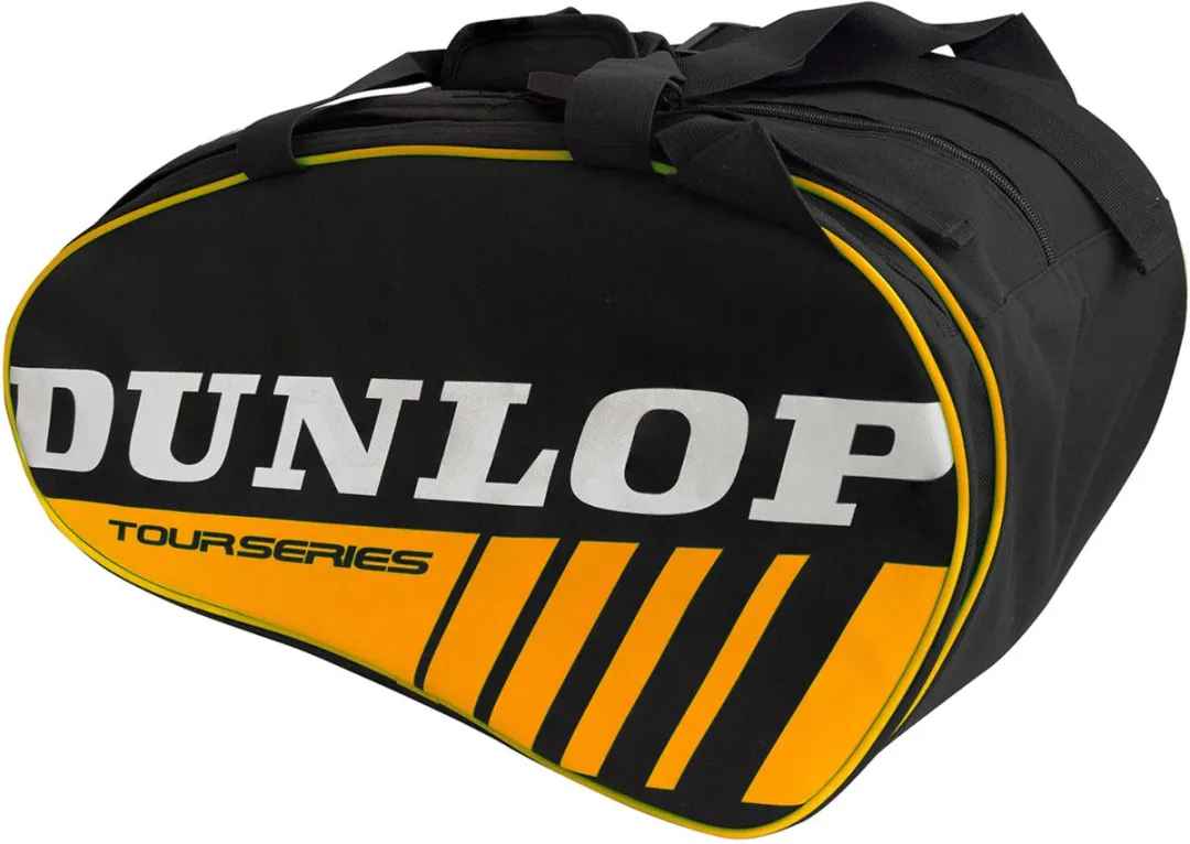 Dunlop Racketbag Intro - 2 Vakken - Zwart/Geel