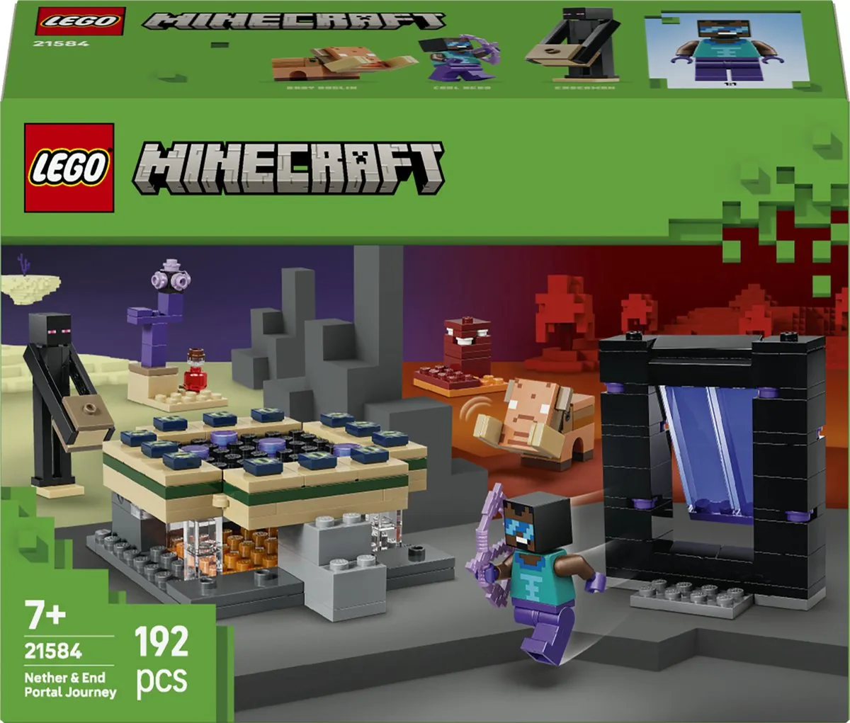 LEGO Minecraft 21584 Reis naar de Nether & End-Portaal - 192 Stenen