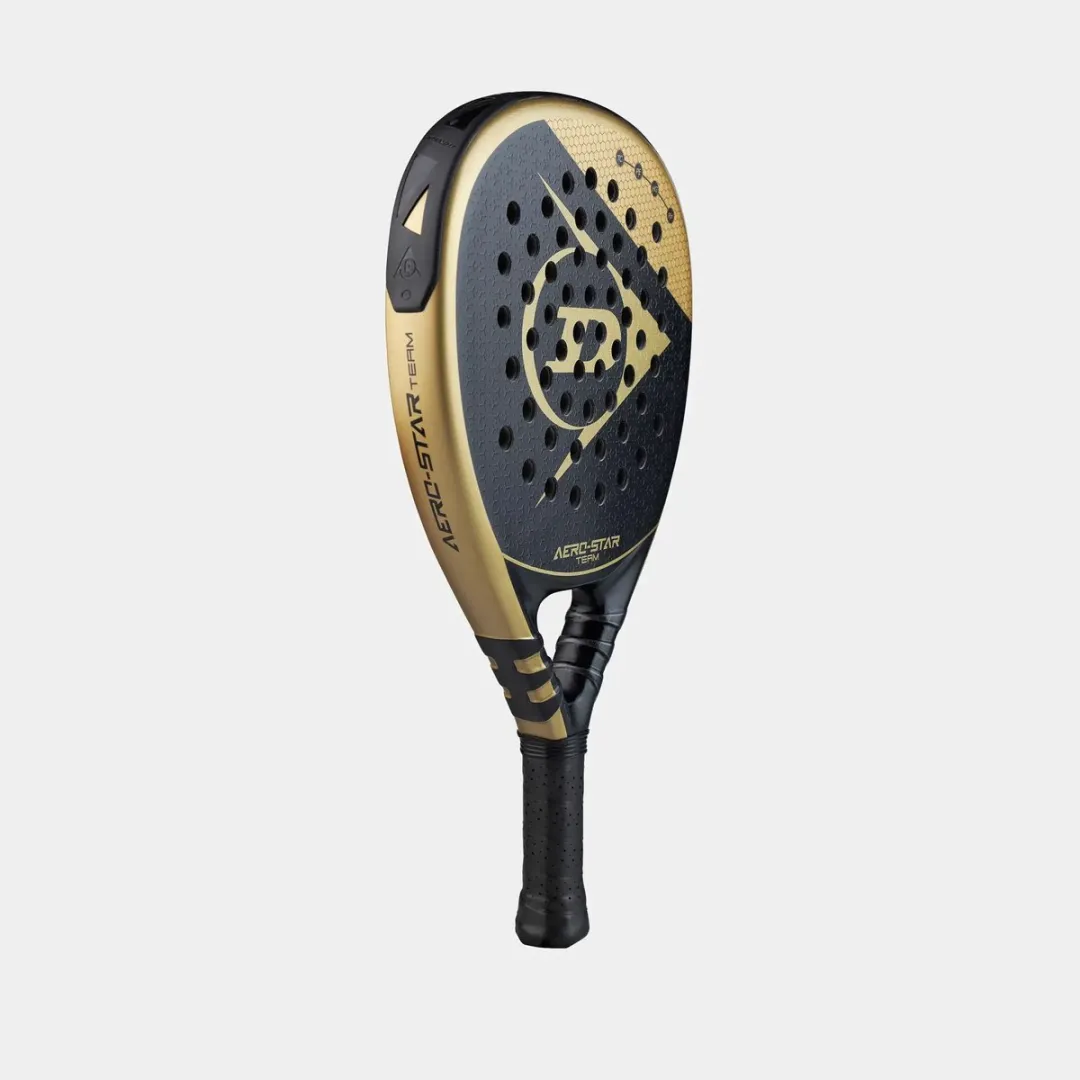 Dunlop Aero-Star Team Padelracket - 365g - Zwart/Goud