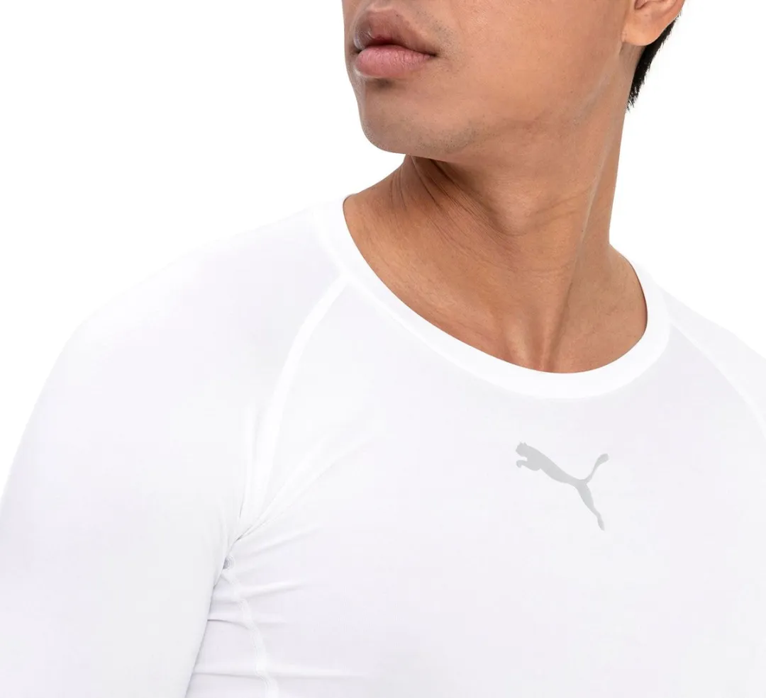 PUMA Liga Baselayer Longsleeve Heren - Maat L - Wit