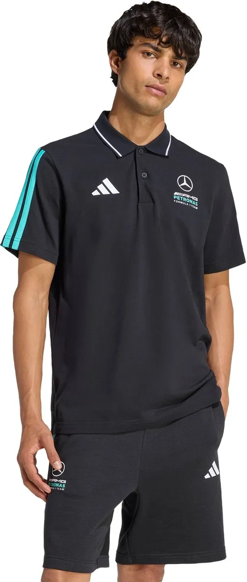 adidas Performance MERCEDES-AMG PETRONAS F1 Team DNA Poloshirt M - Zwart