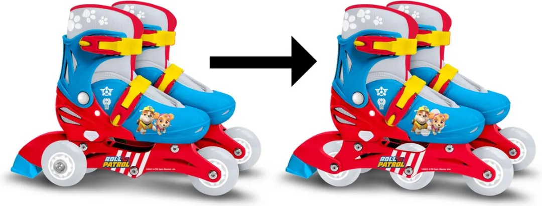 Nickelodeon Paw Patrol Rolschaatsen Verstelbaar 27-30 - Blauw/Rood