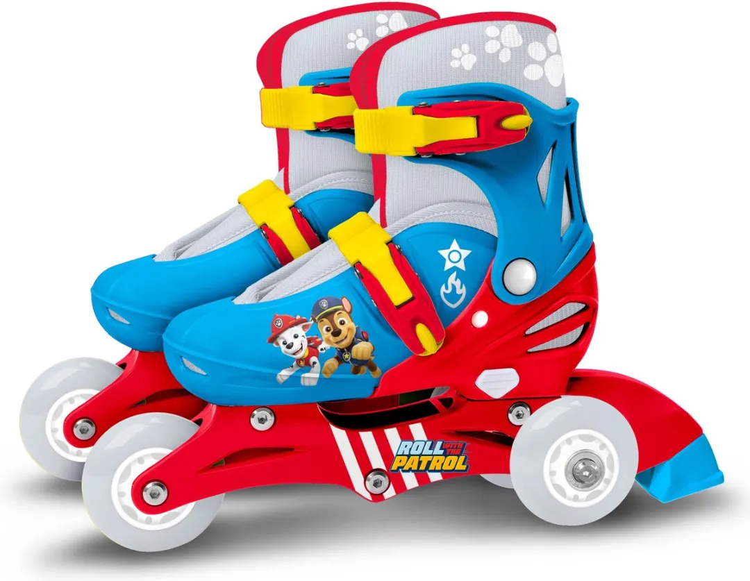 Nickelodeon Paw Patrol Rolschaatsen Verstelbaar 27-30 - Blauw/Rood