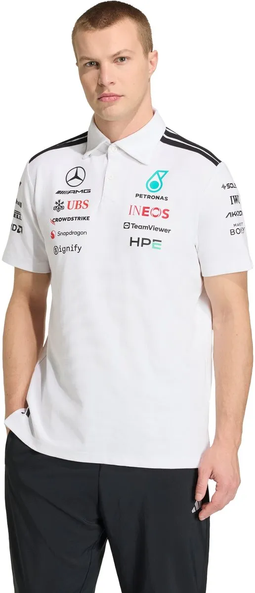 adidas Performance Mercedes-AMG F1 Team Engineers Poloshirt Wit